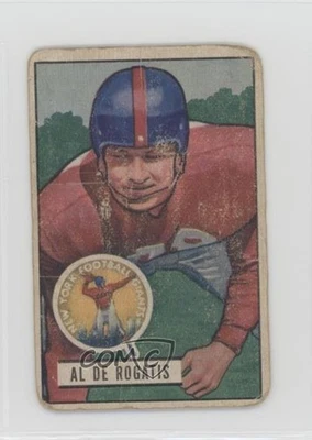 1951 Bowman Al DeRogatis #55 Rookie RC - Image 1 of 2