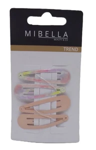 Fermagli per capelli Mibella 286506 ClickClack set di 4 rosa multicolore - Foto 1 di 1