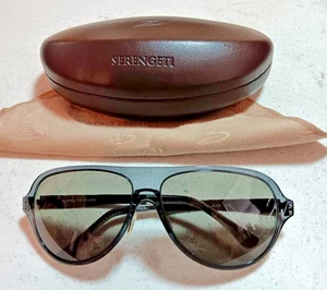 SERENGETI ALICE POLARIZED SUNGLASSES IN HARD CASE W/CLEANING CLOTH EUC - Picture 1 of 10