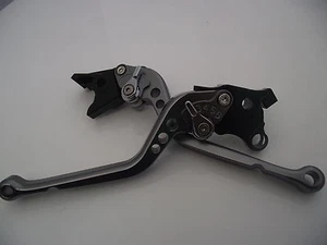 Ducati 996/998/B/S/R (99-03), CNC levers long titanium/chrome adjust, DB80/DC80 - Picture 1 of 3