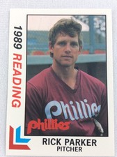 1989 Reading Phillies-Eastern League-BEST Baseball Card-Rick Parker