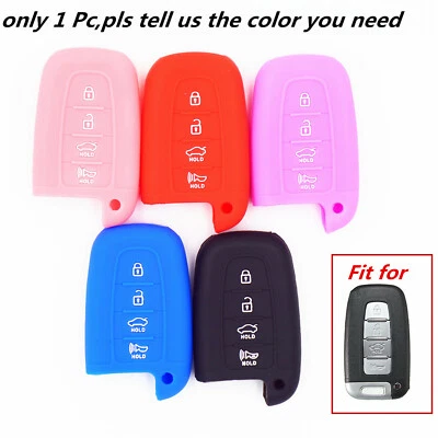 Funda protectora de silicona con llave remota de 4 botones para Hyundai Tucson Veloster Equus Azera Foto 1 de 4