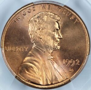 1992-D PCGS MS67RD Lincoln Cent 42350802