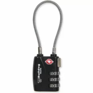Estuches Bulldog, bloqueo TSA con cable de acero, acabado negro - Imagen 1 de 3