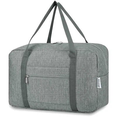 Handgepäck Tasche faltbar 40x20x25cm  Grau Reise Koffer Weekend - Bild 1 von 4