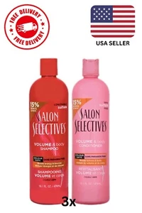๐ฅ 3x SALON SELECTIVES VOLUME BODY SHAMPOO & CONDITIONER, 6 BOTTLES TOTAL ๐ฅ - Picture 1 of 1