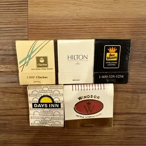 Lot Of 5 Vintage Matchbooks Hotels Vtg - Picture 1 of 2