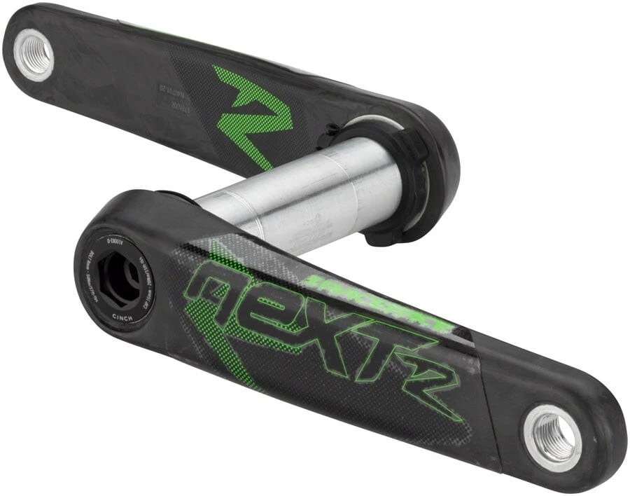 Juego de bielas RaceFace Next R 175 mm CINCH DM EXI husillo 136 mm carbono - verde - nuevo Foto 1 de 1