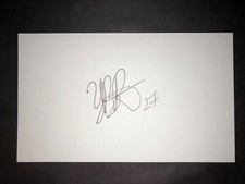 PIRATES: Yoandy Barroso, SIGNED 3x5 Card