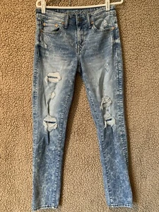 Pantalones de mezclilla ajustados rectos en apuros AMERICAN EAGLE para hombre 30x32 de siguiente nivel AirFlex - Imagen 1 de 12
