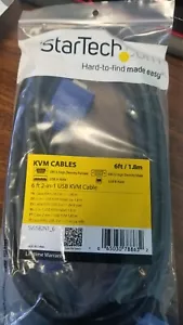 NUOVO StarTech 6 piedi 2 in 1 cavo KVM USB SVUSB2N1_6 - Foto 1 di 1