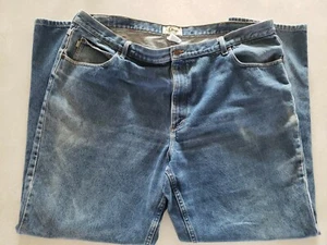 LL Bean Jeans Mens 46 X 34 Blue Denim Cotton Straight Leg Medium Wash - Picture 1 of 7