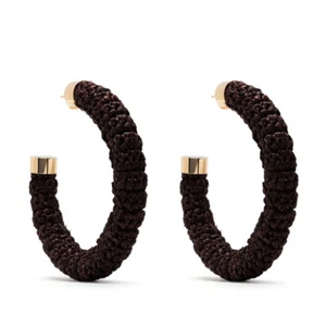 JACQUEMUS LES CREOLES RAPHIA HOOP EARRINGS ORECCHINI DONNA 231JW3795065850 - Imagen 1 de 3