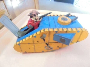 Vintage Marx Tin Wind-up Doughboy Tank - Picture 1 of 10