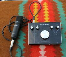 M-AUDIO M-TRACK 2X2 C-SERIES USB AUDIO INTERFACE & M-AUDIO MICROPHONE NOVA BLACK