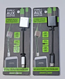 Type C Aux Adapter Charge device and listen to music Simultaneously - Picture 1 of 3