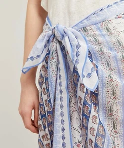 LIBERTY of LONDON Womens 100% COTTON CHIFFON SARONG111x147cm 'DINA' - BNWT - Picture 1 of 6