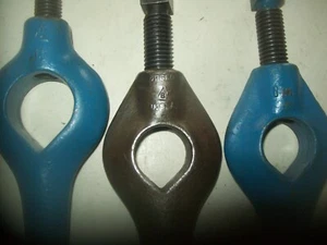 3 perros de torno recto vintage de hierro y acero de torno de metal de 5"- 6" de largo - Imagen 1 de 3