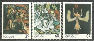 Portugal 1989 - Portuguese Paintings from 20th Century - Group 3/4 stps S/S MNH