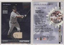 2002 Donruss Best of Fan Club Master Craftsmen Game-Used Bat Jeff Bagwell HOF