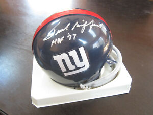 Frank Gifford Autograph Signed Mini Helmet New York Giants HOF 77 JSA 