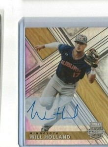 Will Holland 2019 Panini Elite Extra Edition  On-Card Autograph - Minnesota