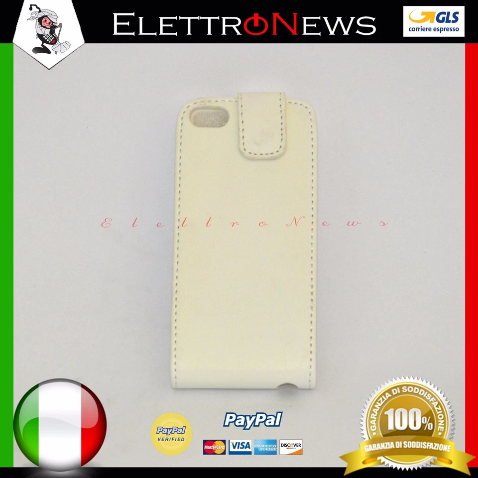 Cover custodia flip verticale per Iphone 5C Bianco - Immagine 1 di 1