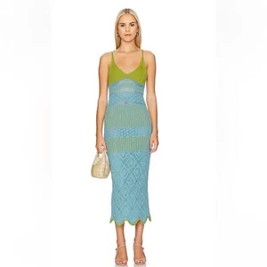 Neu mit Etikett Misa Los Angeles Sezen Kleid Gr. XS blau - Bild 1 von 13