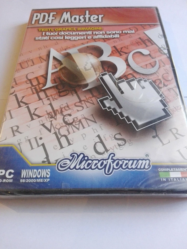 PDF MASTER SOFTWARE PER CREARE TESTI GRAFICI E IMMAGINI SIGILLATO - Immagine 1 di 1