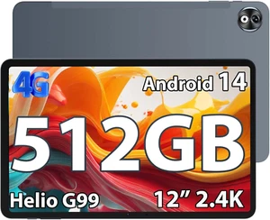 DOOGEE T40 Pro Tablet 20(8+12)GB RAM + 512GB ROM Tablet 12 Pollici 2.4K Display, - Foto 1 di 12