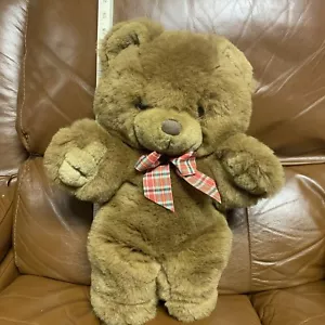 Vintage Cuddle Wit Teddybär Plüsch. Mit Band. 90er Jahre. 17 zoll. - Bild 1 von 14