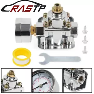 For Holley 12-803 2 Port 4 1/2 to 9 PSI Carburetor Fuel Pressure Regulator Gauge - Picture 1 of 12