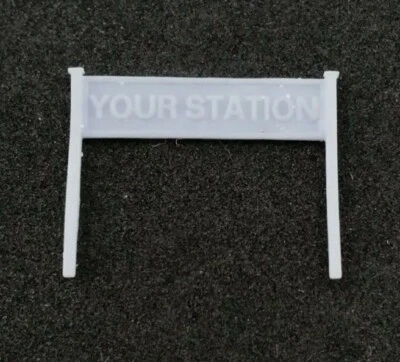 RAILTRAX 3D printed N Gauge Bespoke Station running in board sign X 1