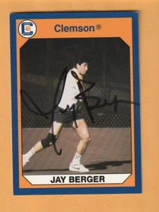 Tarjeta firmada por Jay Berger Clemson Tigers 1990 Plantation Florida 9U - Imagen 1 de 2