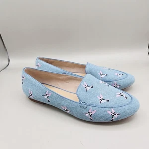 Talbots flache Damenschuhe Ryan bestickt Kolibri Textil Halbschuhe Größe 7,5M - Bild 1 von 9