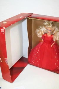 Barbie Evening Flame #1865 1991 vestido rojo y dorado en caja original con joyas Mattel - Imagen 1 de 5