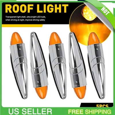 5xLED Cab Roof Marker Running Light Amber For Dodge Ram 1500 2500 3500 4500 5500 - Image 1 of 4