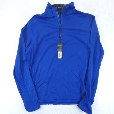 Greyson Men's Golf Tate Mockneck 1/4 Zip Pullover Sweater Small Royal Blue NWT - Image 1 of 4