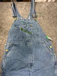 Vtg Denim Jean Key Imperial Work Farm Trucker Carpenter Bib Overalls Men 38 x 29 - Picture 1 of 12