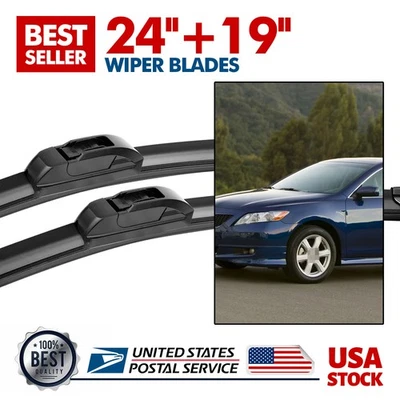 For Chevrolet Equinox 2005-2009 Windshield Wiper Blades Set Front 24"&19" New - Image 1 of 4