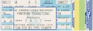 VINTAGE INXS CONCERT TICKET - 1991 - OCEAN CENTER - DAYTONA BEACH, FL - Picture 1 of 1