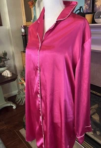Gilligan & Omalley Women's Bright Pink Night Shirt Size L - Picture 1 of 9