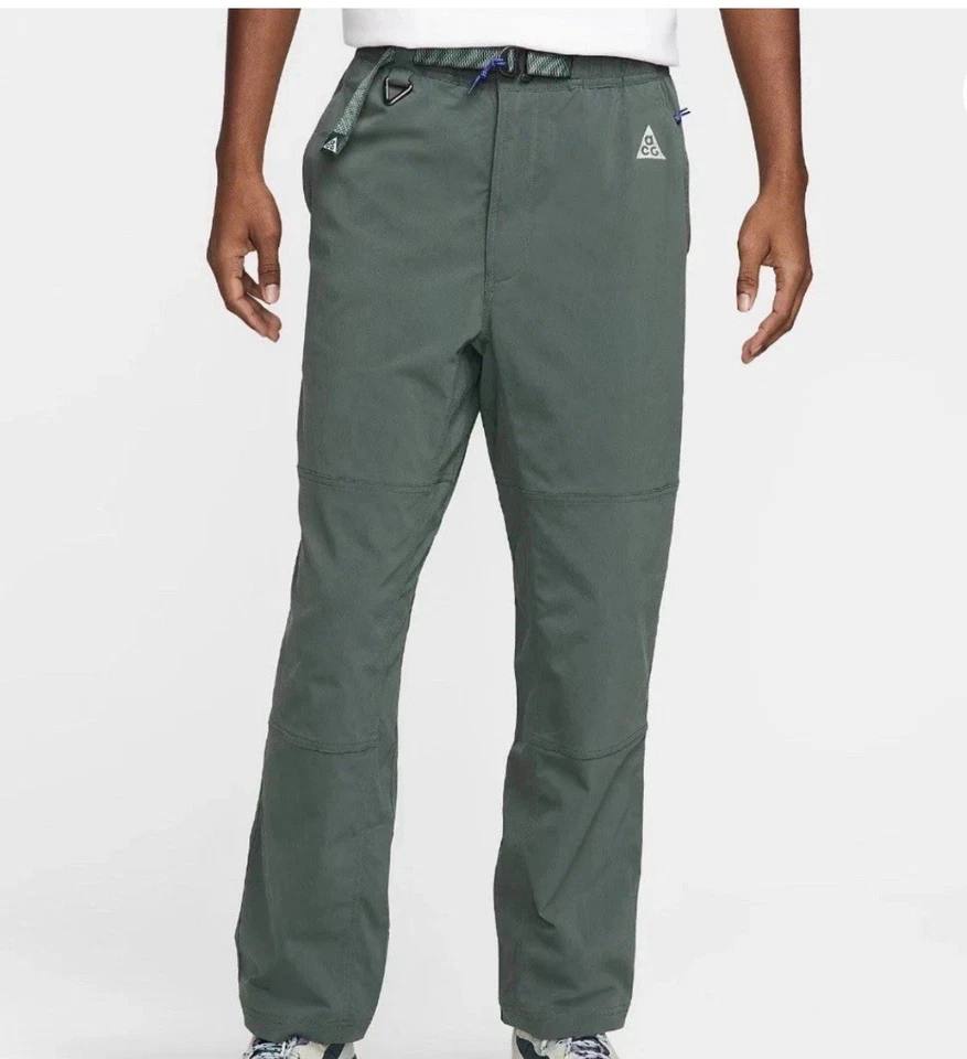 Nike ACG Repel UV Stretch Hiking Pants Green White Mens Size XL FN2450-338