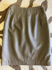 Vintage NORDSTROM Lederrock kahaki Farbe, Größe 2 - Bild 1 von 7