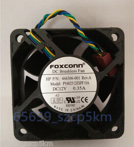 Foxconn PV602512ESPF Fan HP 444306-001 0.35A 4Pin 60*60*25m Cooling Fan