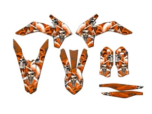 2015 SX JESTER Orange Senge Graphics Kit Compatible with KTM - Picture 1 of 10