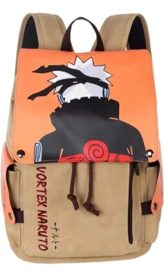 Japanese Anime Vortex Naruto Backpacks Shoulders Bag for Unisex Kids NEW - Image 1 of 3