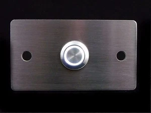 Diseño Acero Inox Timbre Placa de la Puerta Pulsador Botón LED Iluminado - Imagen 1 de 5