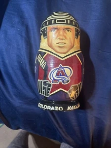 Nesting Doll Players NHL Team Colorado Avalanche Handmade 4Piece #1 - Picture 1 of 10