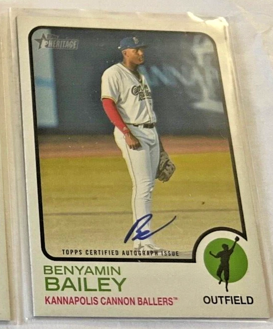 2022 Topps Heritage Minor League  Auto ALEX BINELAS RED SOX  AUTOGRAPH RC - Image 1 of 1